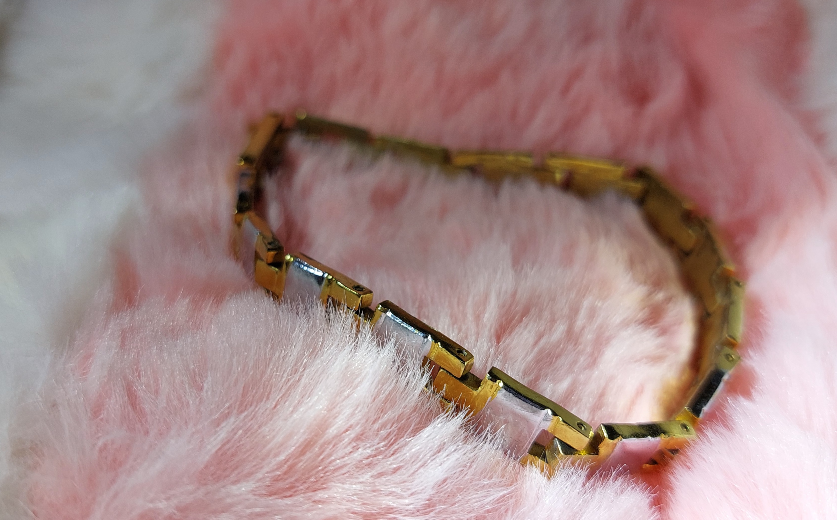 دستبند استیل دو رنگ