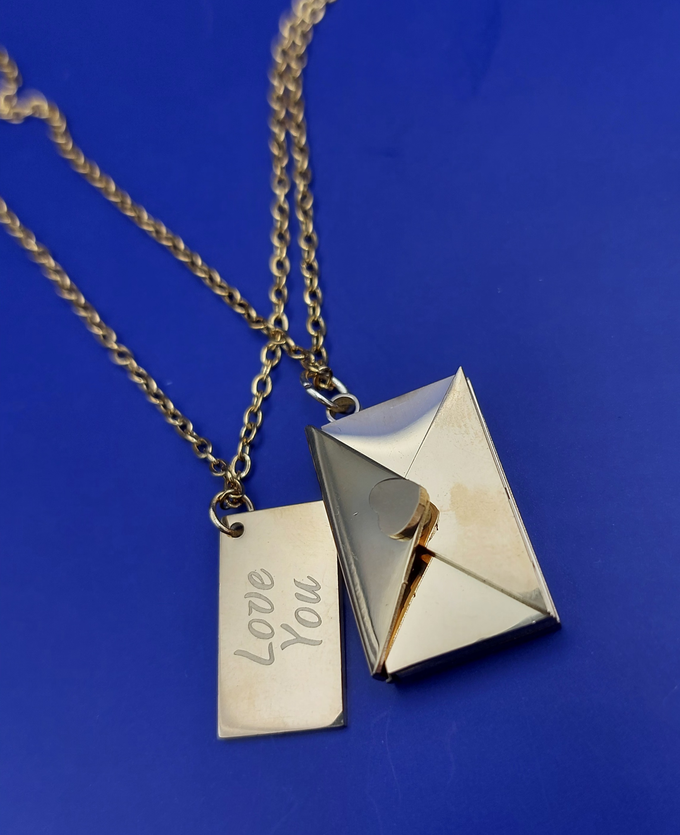 گردنبند استیل ست پاکت و نامه